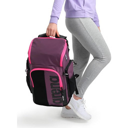 Arena Uniseks Spiky Iii 005569 Plecak, Czarny/Fioletowy, 45L