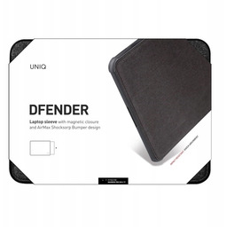 Uniq etui Dfender laptop Sleeve 16"czarny/charcoal black