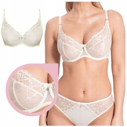 Samanta LAURA A125 biustonosz miękki biszkoptowy miętowy soft