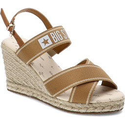 Big Star Beżowe Sandały Stylowe Espadryle Damskie