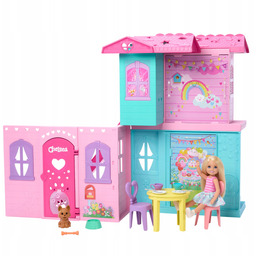 Barbie Cheslea Rozkładany domek dla lalek Zestaw
