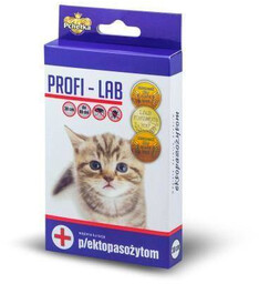 PCHEŁKA Obroża Profi-Lab przeciwko ektopasożytom dla kota o