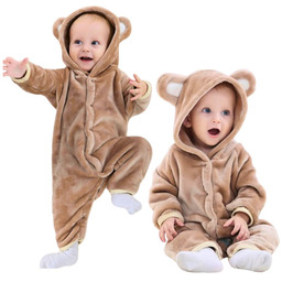 Piżama Onesie Kostium Przebranie Śpiochy Brązowy Miś Niemowlę