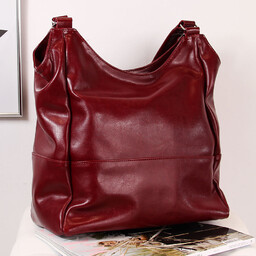 Skórzana torebka DAN-A T378 bordowa