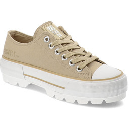Big Star Beżowe Trampki Wygodne Sportowe Obuwie Damskie