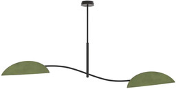 Lumes Dwuramienna zielona lampa wisząca - M129-Fotus