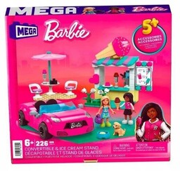 Barbie Klocki Kabriolet i stoisko z lodami