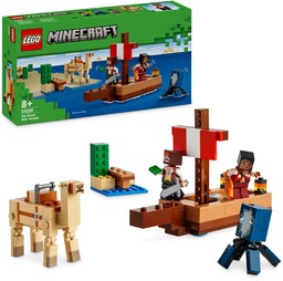 LEGO Minecraft Rejs statkiem pirackim, zabawka dla dziecka,
