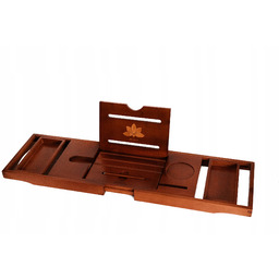 Półka łazienkowa na wannę bambusowa organizer duża regulacja