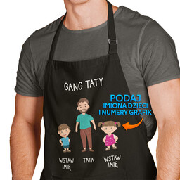 Gang taty - fartuch na prezent dla taty