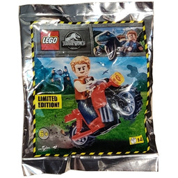 Lego Jurassic World Zestaw - Owen With Motorcycle