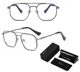 Stylion Okulary pilotki zerówki do komputera BLUE LIGHT