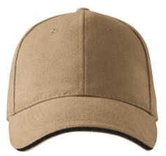CZAPKA UNISEX MALFINI SANDWICH 6P 306, PIASKOWY