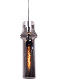 NOWOCZESNA LAMPA WISZĄCA SZKLANA SZARA VARIUS