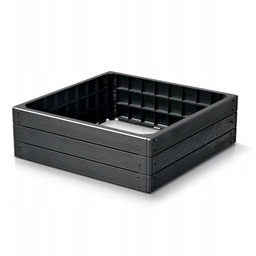 Donica ogrodowa duża uniwersalna antracytowa Base Woody IBWS-S433