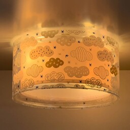Lampa sufitowa Dalber Cloud Pink, Ø 33 cm,