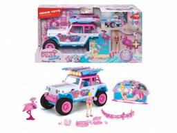 Dickie Toys, auto Playlife Pinkdrivez Flamingo Jeep