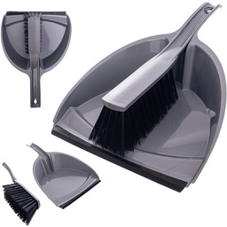 Zmiotka i szufelka Amot 32cm szara