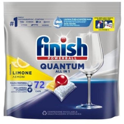 FINISH Kapsułki do zmywarki Quantum All-in-1 Lemon, nadają