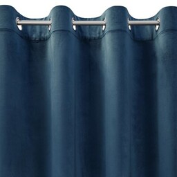 EUROFIRANY Zasłona Melanie 140 x 250 cm Granatowy