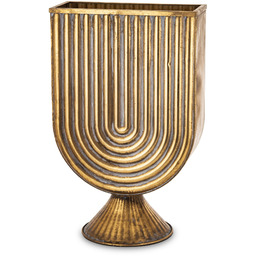 Wazon dekoracyjny metalowy złoty 55x34,5x14 175569