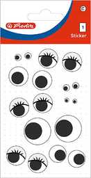 Herlitz 50034406 samoprzylepne naklejki dla dzieci, motyw: ruchome