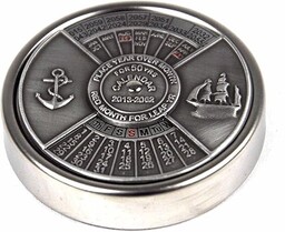 Nauticalia kalendarz na 50 lat, antyczne srebro