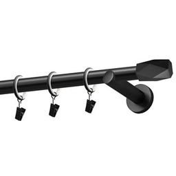 Karnisz pojedynczy Hex 19 mm czarny 240 cm