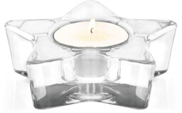 Szklane drzwi tealight 10 cm, przezroczyste