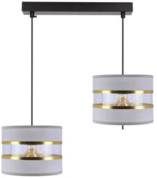 Candellux Szara podwójna lampa wisząca - D254-Gronis