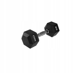 Hantla Gumowana Hantel 10KG Crossfit Hex Pro Hms
