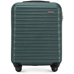 Walizka kabinowa z ABS-u z żebrowaniem zielona