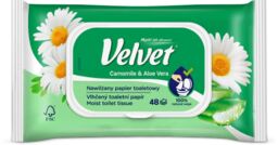 Nawilżany papier toaletowy Velvet Camomile & Aloe Vera