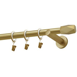 Karnisz pojedynczy Hex 19 mm złoty 200 cm