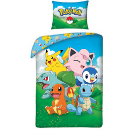 Pościel Bawełniana 140 X 200 CM Pokemon Pikachu