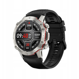 Kiano Watch Sport Silver Zegarek Smartwatch męski srebrny