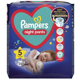 Pampers Night Pants 5 12-17kg, 22szt.