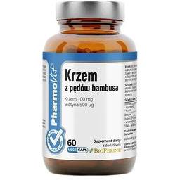 Krzem z pędów bambusa suplement diety 60 kapsułek