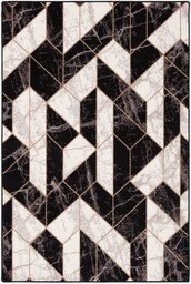 Dywan wełniany Agnella Basic Asarum czarny 200x300 cm