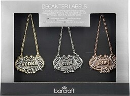 BarCraft Zestaw Etykiet na Karafki z Rumem, Wódką