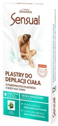 JOANNA SENSUAL Plastry do depilacji ciała skóra wrażliwa