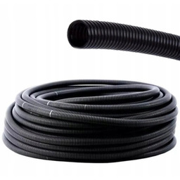 Peszel Rura Karbowana Osłonowa Samochodowa Elastyczna Czarna 12x9mm