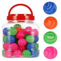 Piłki Kauczukowe "ślimak 2" 60 szt.