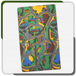 Dywan dla dzieci Kolorowy Dywan Dziecięcy Ulice Wieś