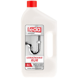 Żel Do Udrażniania Rur 1L Odpływów Kanalizacyjnych Feda