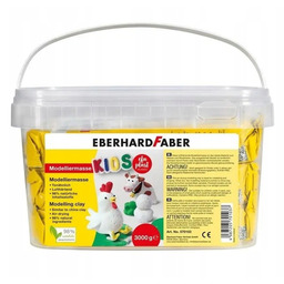 Glina samoutwardzalna w wiaderku Kids biała 3kg Eberhard
