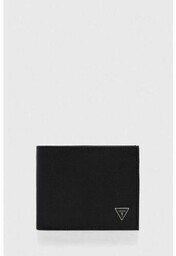 Guess portfel skórzany męski kolor czarny Smcsle LEA20