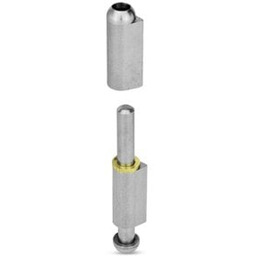 Zawiasy stalowe 100 mm z demontowalnym, stalowym sworzniem