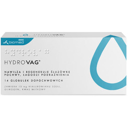 Wyrób medyczny, Hydrovag, globulki dopochwowe, 14 sztuk
