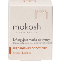 Mokosh, liftingująca maska do twarzy, owies i bambus,